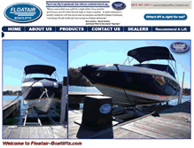 Tablet Screenshot of boatlifts-floatair.com